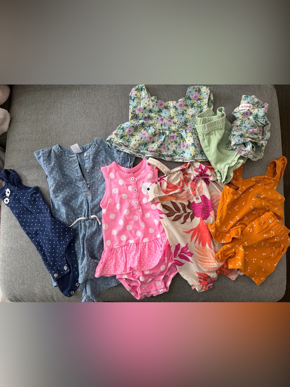 Carter’s/Cat & Jack 12 Month Baby Girl Summer Bundle